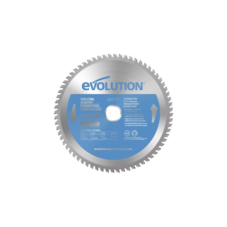 Evolution 8-1/4" Thin Steel Cutting Blade, 1" Arbor T210TCT-68CS